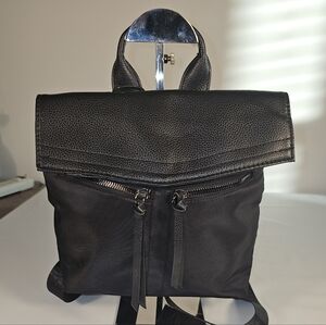 Botkier Black Polyester And PU Leather Backpack-has Tags But Flawed (See Desc)